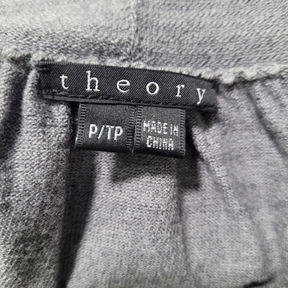 Theory Wool Blend Open Front Cardigan Size 2 - image 5